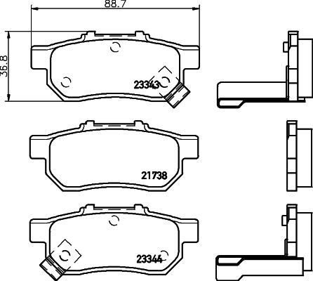 Mintex Remblokset MDB1616