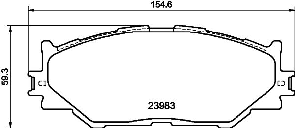 Mintex Remblokset MDB2747