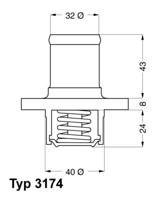 Wahler Thermostaat 3174.89D