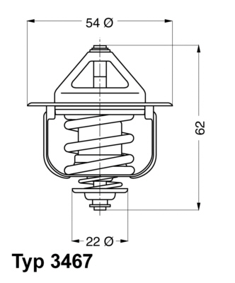 Wahler Thermostaat 3467.85D