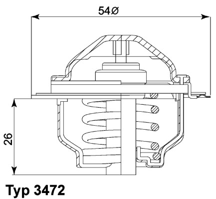 Wahler Thermostaat 3472.87D