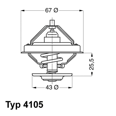 Wahler Thermostaat 4105.71D