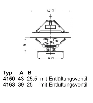 Wahler Thermostaat 4163.74D