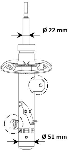 KYB Schokdemper 3348156