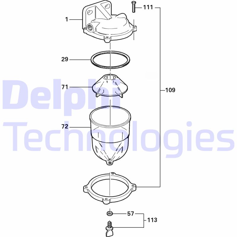 Delphi Diesel Brandstoffilter 5864000