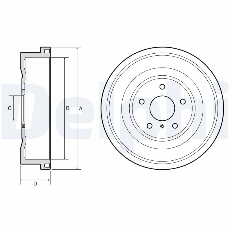 Delphi Diesel Remtrommel BF669