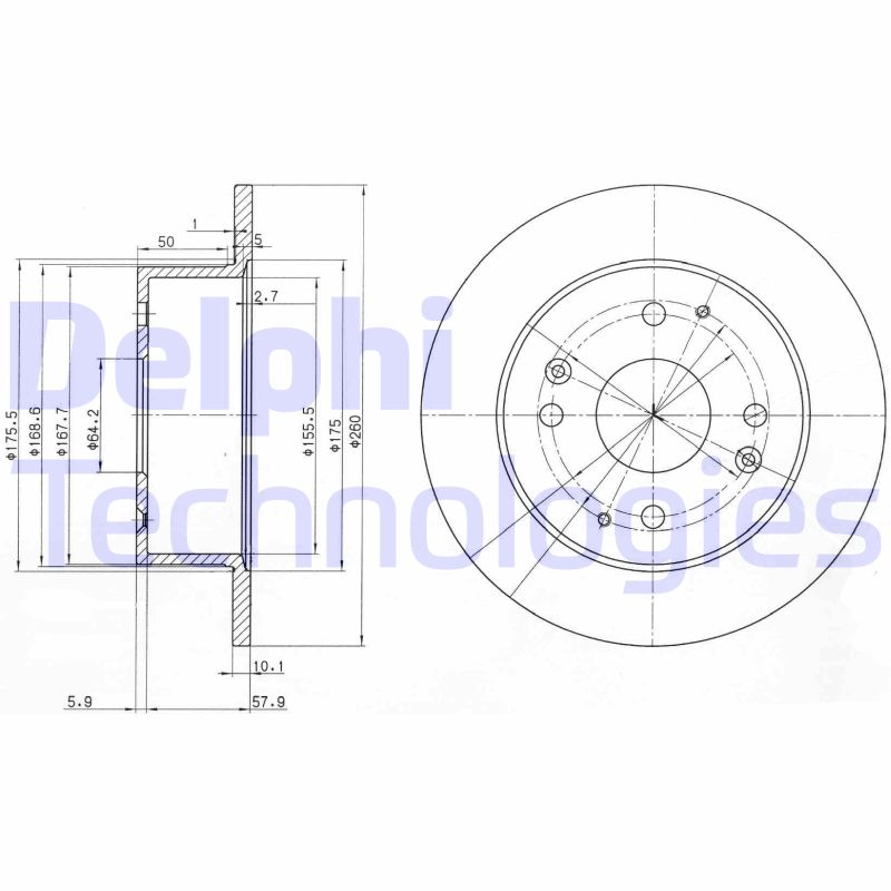 Delphi Diesel Remschijven BG3677