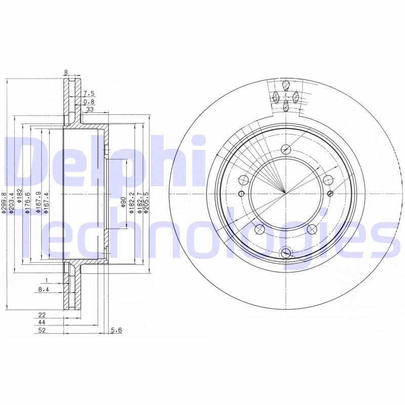 Delphi Diesel Remschijven BG3811