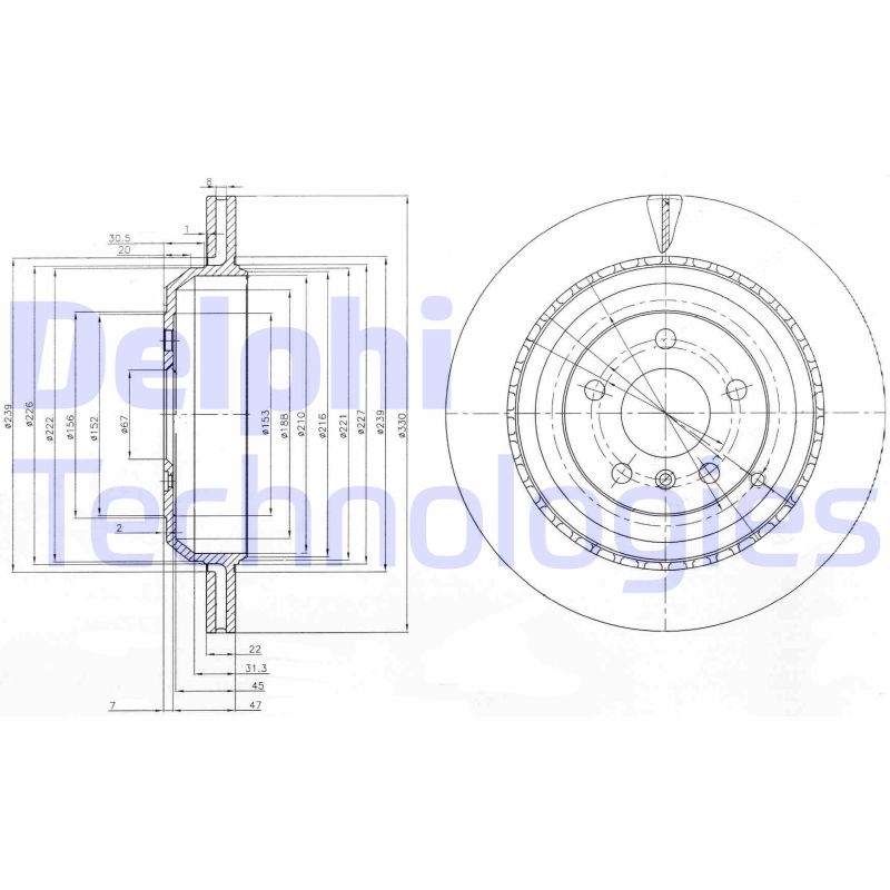 Delphi Diesel Remschijven BG4030