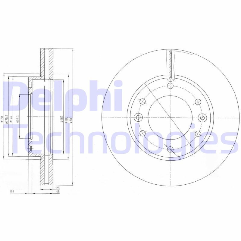 Delphi Diesel Remschijven BG4137