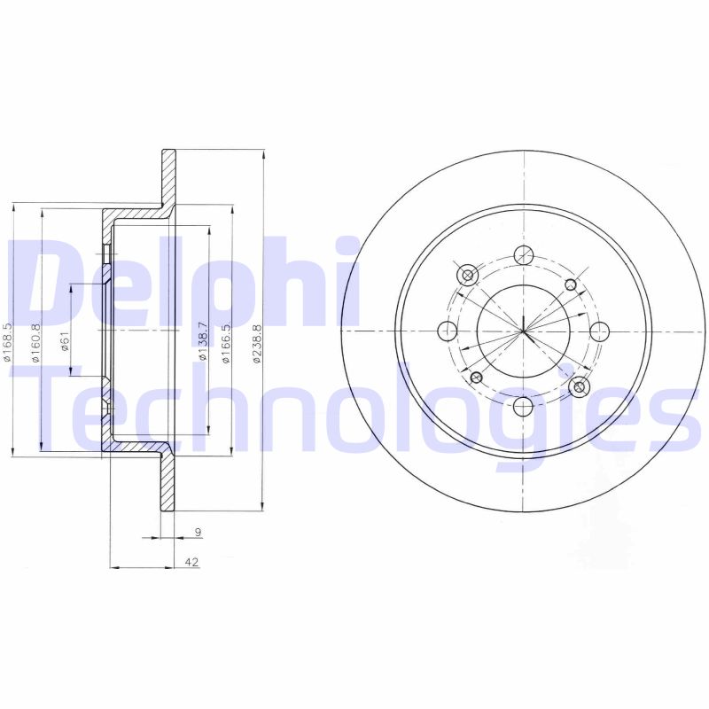 Delphi Diesel Remschijven BG4333