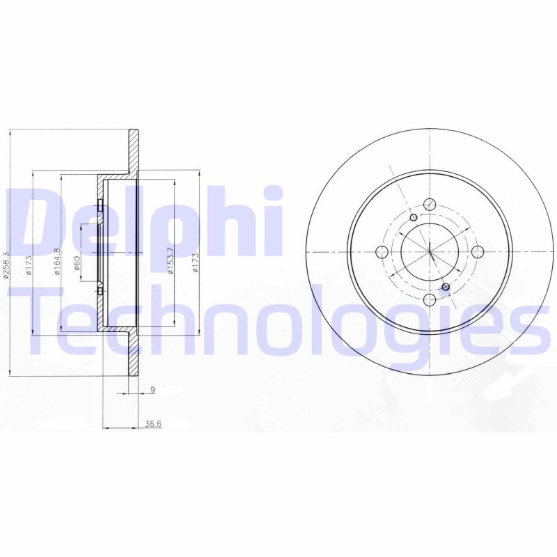 Delphi Diesel Remschijven BG4539C