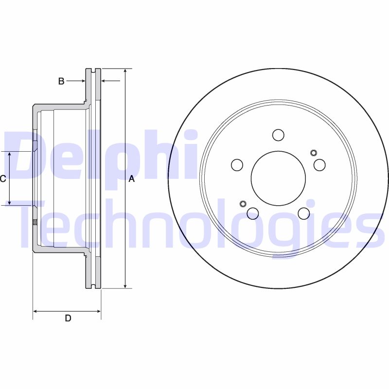 Delphi Diesel Remschijven BG4677C