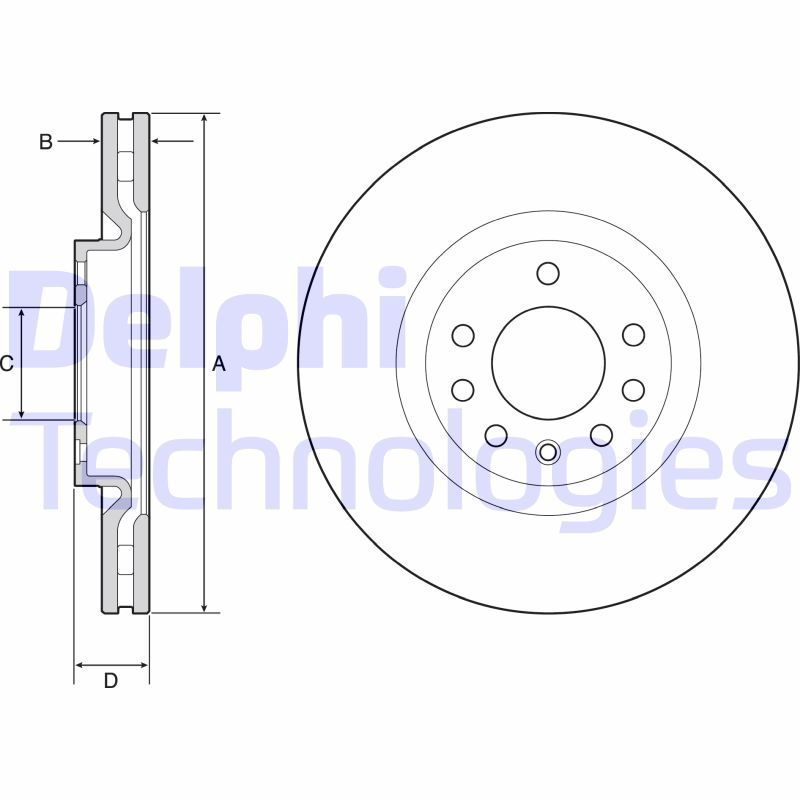Delphi Diesel Remschijven BG4944C