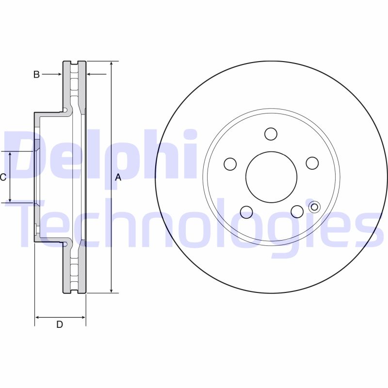 Delphi Diesel Remschijven BG4945C