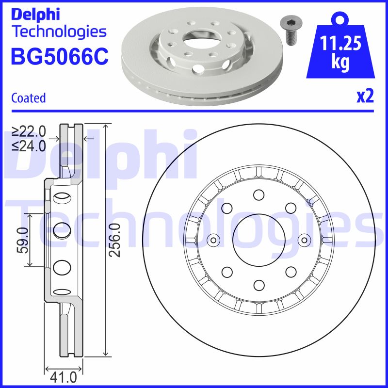 Delphi Diesel Remschijven BG5066C