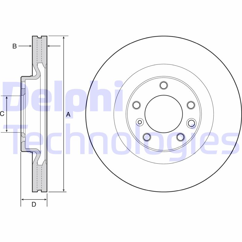 Delphi Diesel Remschijven BG9119C