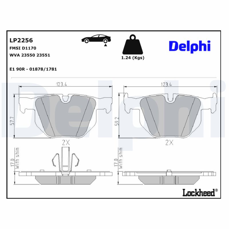 Delphi Diesel Remblokset LP2256