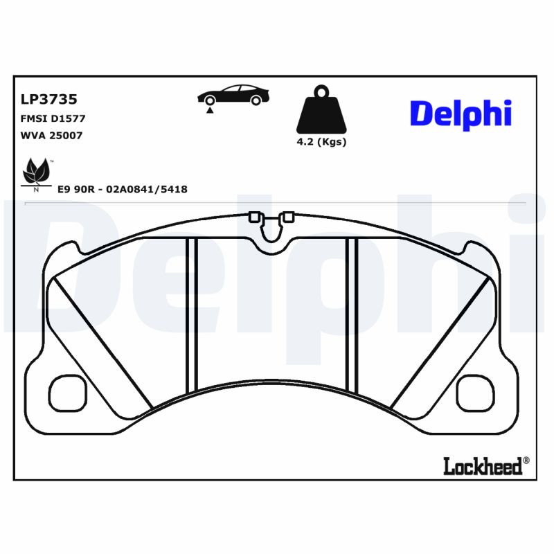 Delphi Diesel Remblokset LP3735