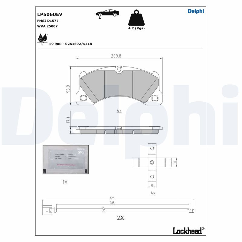 Delphi Diesel Remblokset LP5060EV