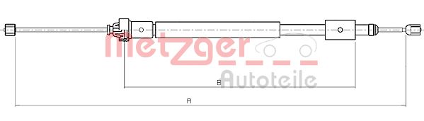 Metzger Handremkabel 10.4707