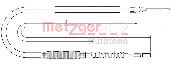Metzger Handremkabel 10.4728