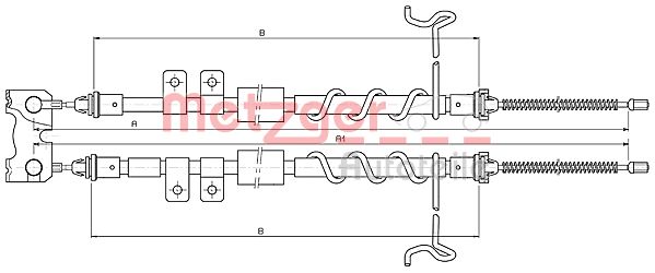 Metzger Handremkabel 10.5335