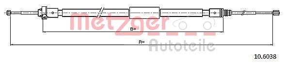 Metzger Handremkabel 10.6038