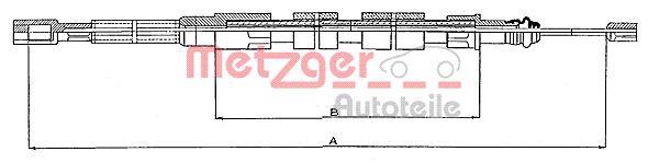 Metzger Handremkabel 10.739