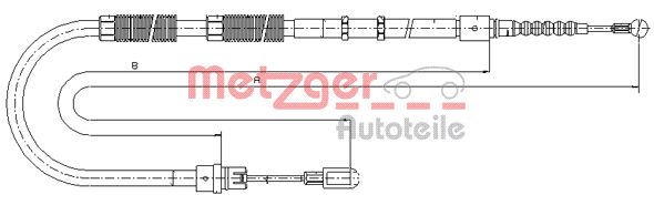 Metzger Handremkabel 10.7535