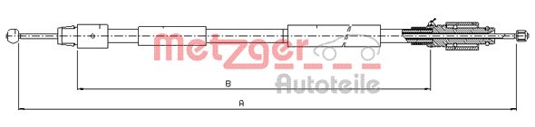 Metzger Handremkabel 10.7630