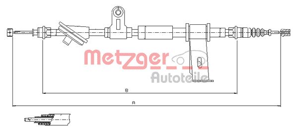 Metzger Handremkabel 12.0102