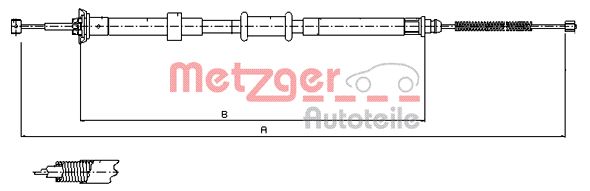 Metzger Handremkabel 12.0725