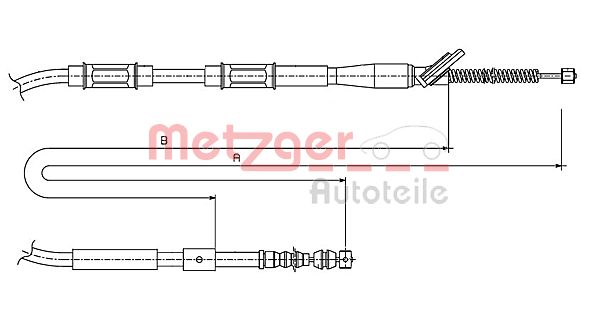 Metzger Handremkabel 17.1445