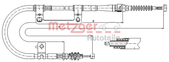 Metzger Handremkabel 17.6042