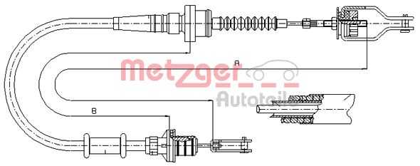 Metzger Koppelingskabel 18.0071