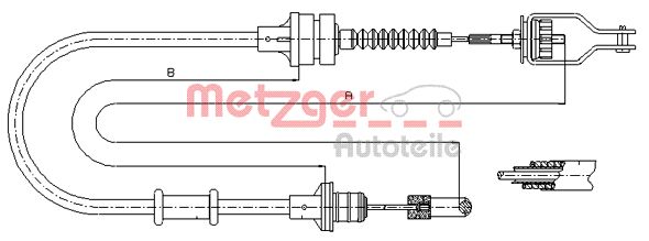 Metzger Koppelingskabel 18.0072