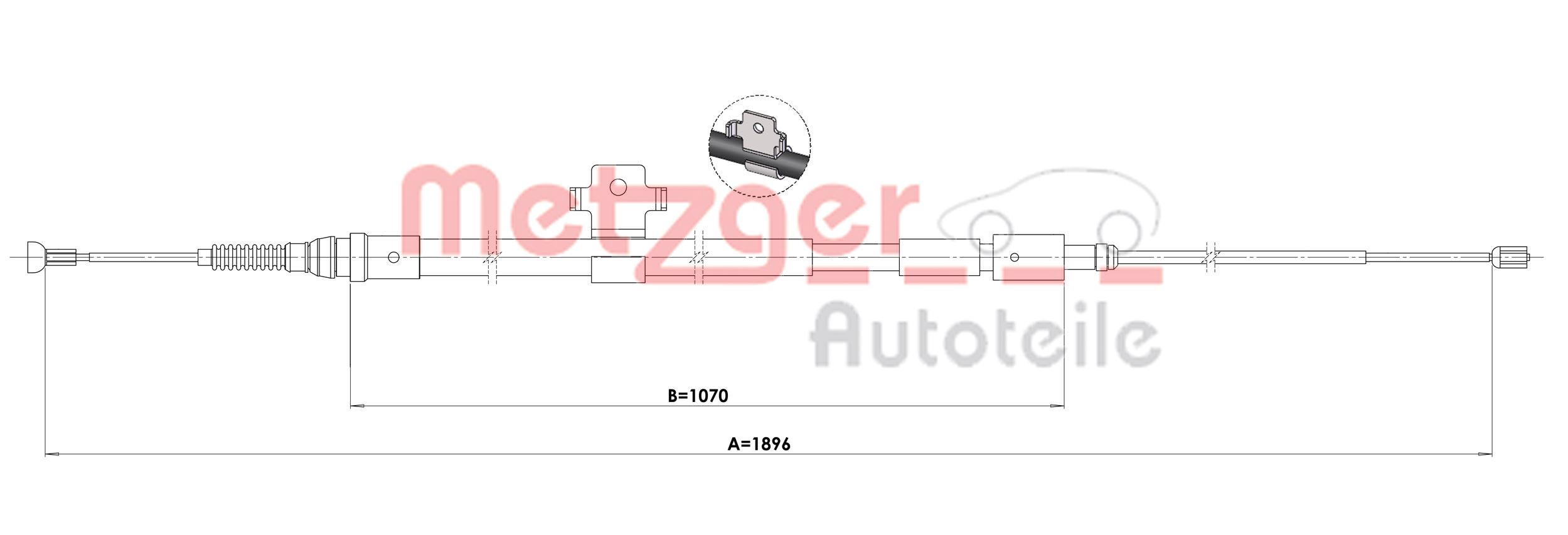 Metzger Handremkabel 1.PE002
