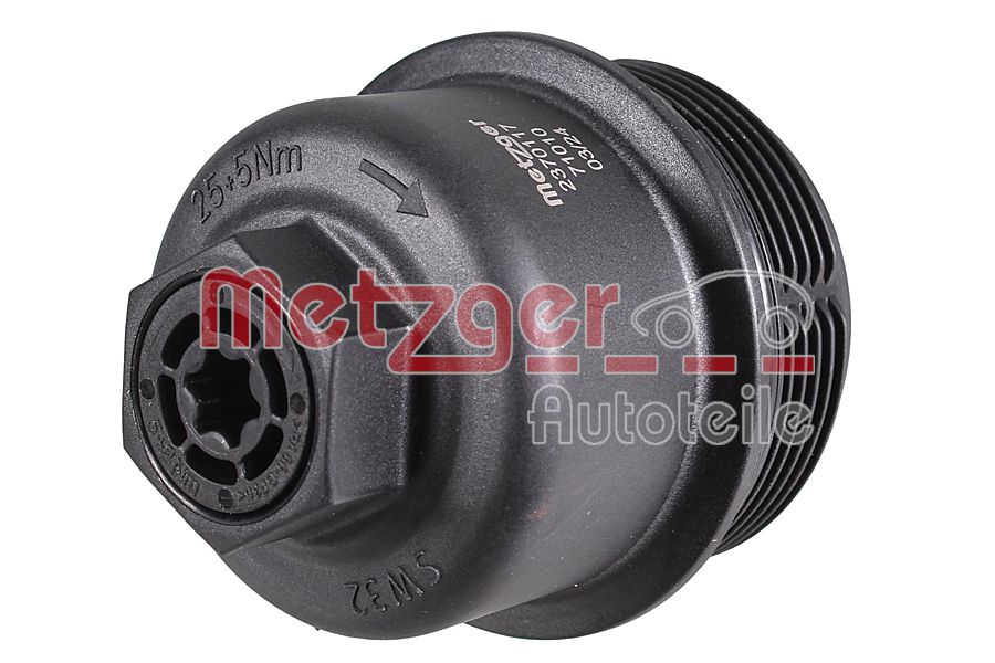 Metzger Deksel, oliefilterbehuizing 2370117