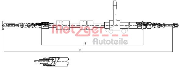 Metzger Handremkabel 251.31