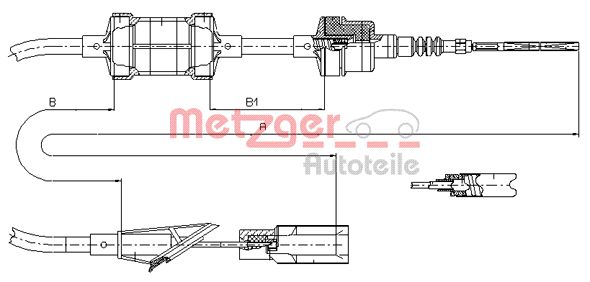 Metzger Koppelingskabel 412.11