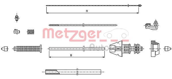 Metzger Gaskabel 493.1