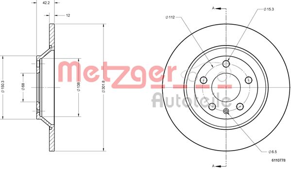 Metzger Remschijven 6110778