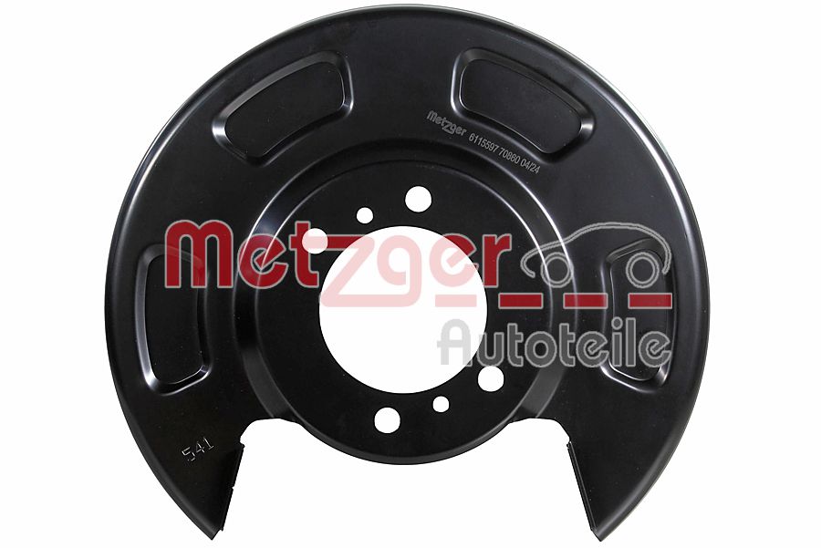 Metzger Dekplaat, remschijf 6115597
