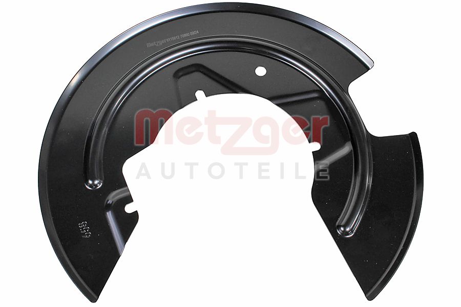 Metzger Dekplaat, remschijf 6115612