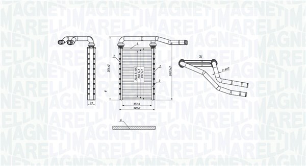 Magneti Marelli Kachelradiateur 350218490000