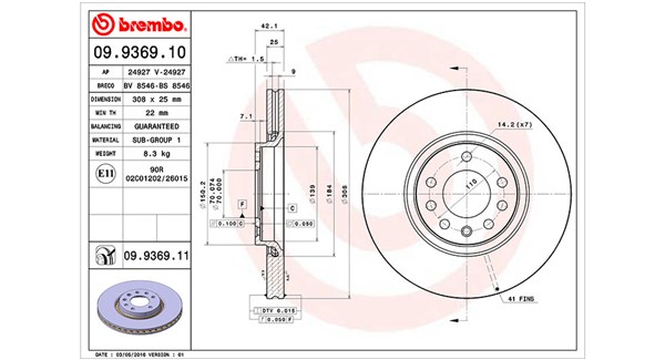 Magneti Marelli Remschijven 360406039700