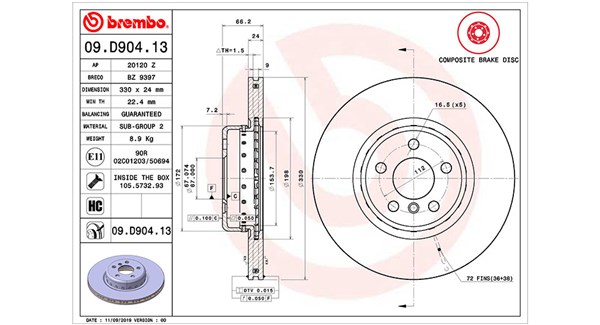Magneti Marelli Remschijven 360406168501