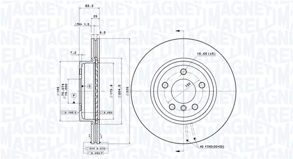 Magneti Marelli Remschijven 360406004101