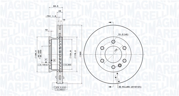 Magneti Marelli Remschijven 360406057101